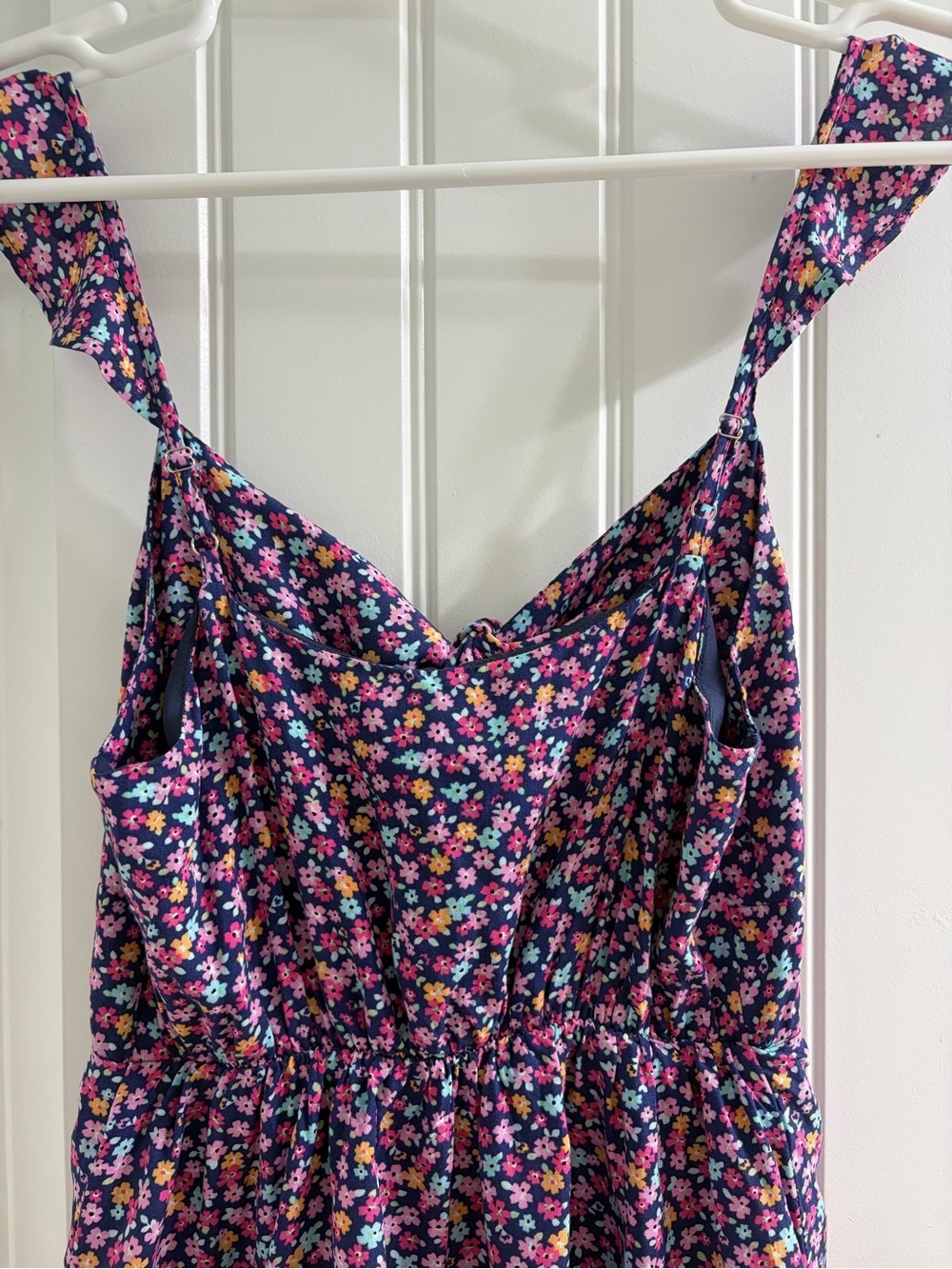 Pink Lily Navy Gathered Bodice Dress - Picture 6 of 7